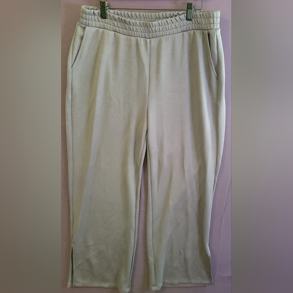 Sincerely Jules Women's Grey Comfort Elastic Waist Pants. Size XL